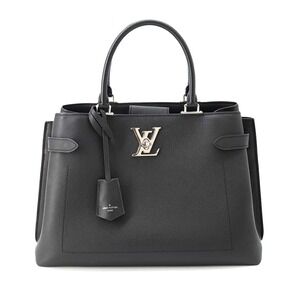 Louis Vuitton Lock Me Day Calf Leather Shoulder Bag Black
